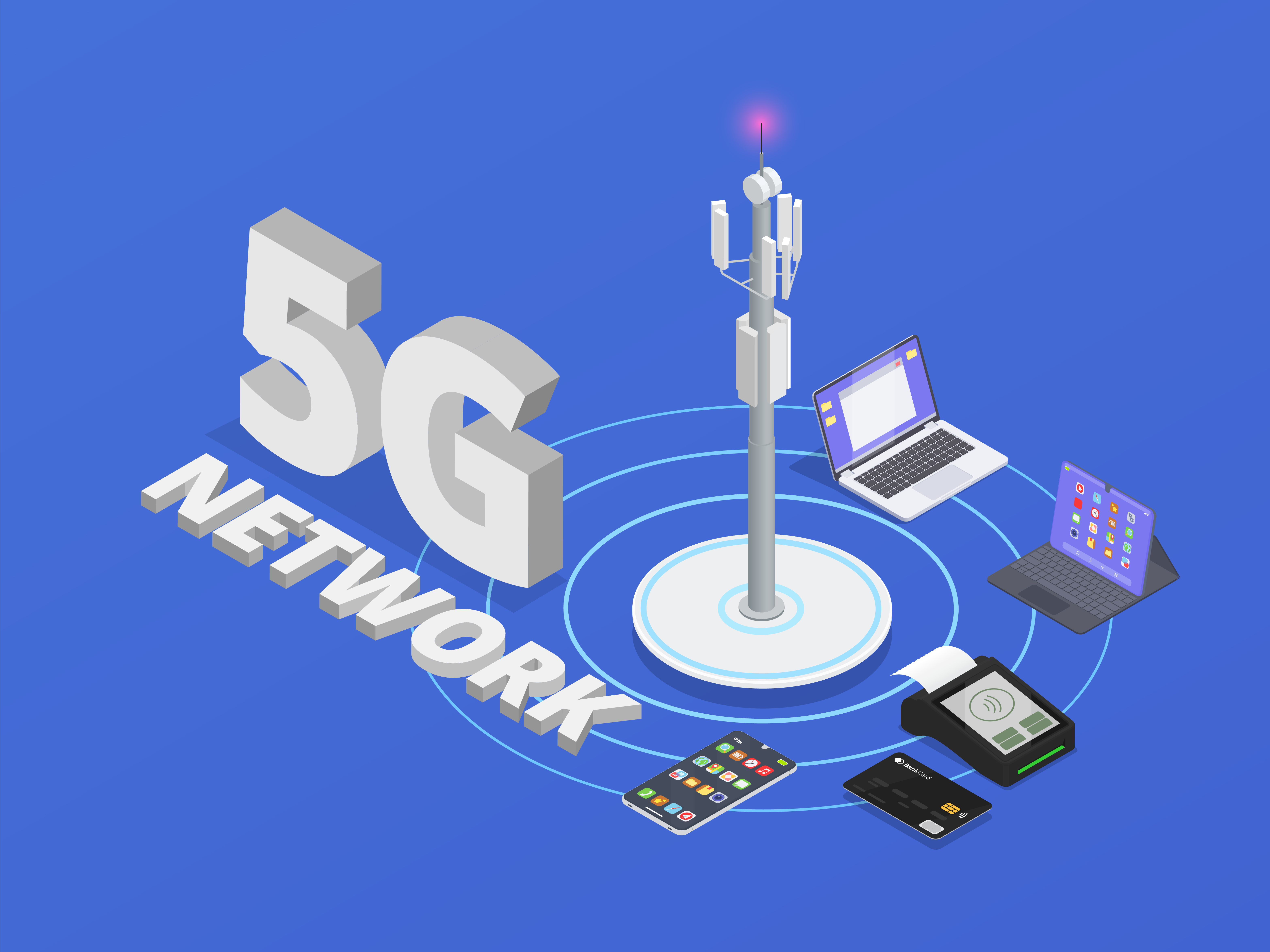 5G network tower and high-speed global connectivity infrastructure