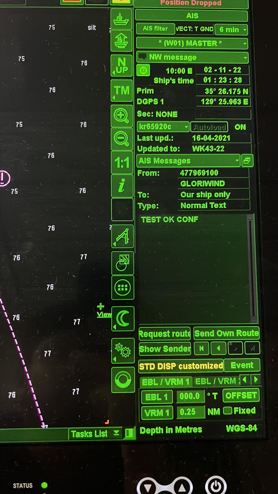 marine navigation system monitoring and vessel IT support technology interface